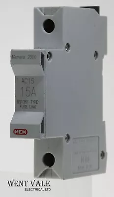 MEM Memera 2000 - AC15 - 15a BS1361 Cartridge Fuse Holder Used • £10.70