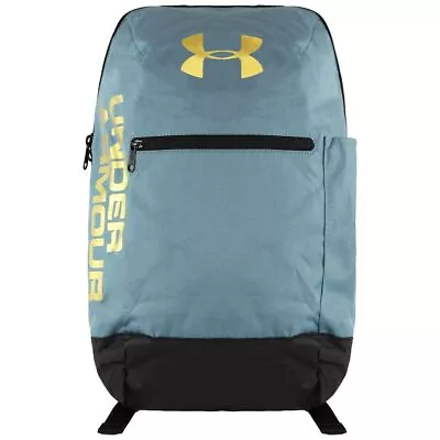 Under Armour Logo Adjustable Mens Green Patterson Backpack 1327792 424 • £22.99