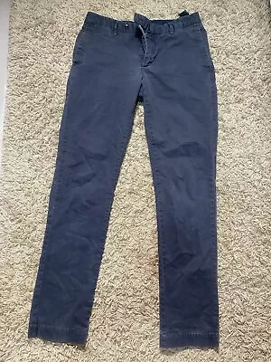 Hackett London Kensington Slim Navy Blue Chino Trousers 30R • £20