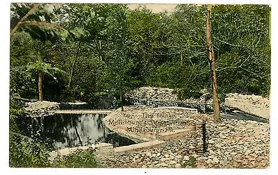 Mifflinburg PA -THE INTAKE AT MIFFLINBURG'S WATER PLANT- Handcolored Postcard • $5.50