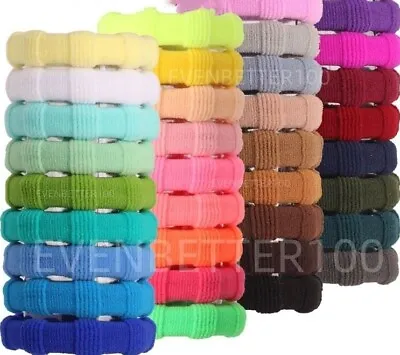 EXTRA THICK LARGE STRONG Women Girls Hair Elastics Bobbles Bands UK • £2.99