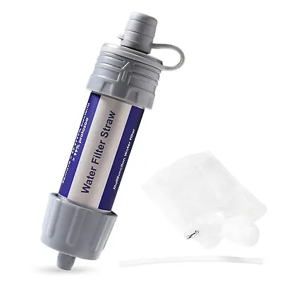 Military 99.99% Water Filter Purification Emergency Gear Straw Camping Hiki R5H3 • $19.24