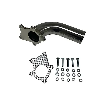 2.5  Turbo Exhaust Dump Pipe+Gasket For T3/T4 T04E 5 Bolt Flange Stainess • $41.29