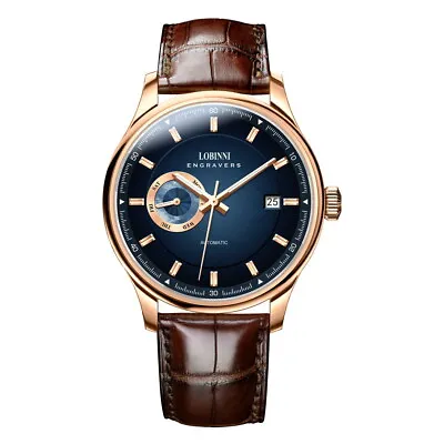 LOBINNI Mens Automatic Watches Luxury Watch Mechanical Wristwatch Luminous Week  • $199