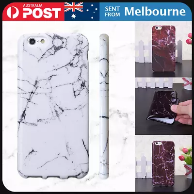 Marble TPU Silicon Soft Flexible Slim Case Cover For Apple IPhone Xs X 8 7 Plus • $5.99