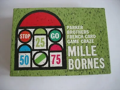Vtg Mille Bornes Classic Auto Race Card Game Parker Brothers 1962 Complete • $36.55