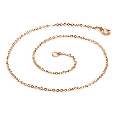 9ct Rose Gold Hammered Trace Anklet 9.5 Inches • £35