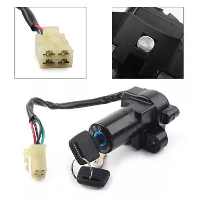 4 Wire Ignition Switch Lock Key Set For Suzuki GSXR750 85 -92 DR650 GSX 90-96 US • $20.32