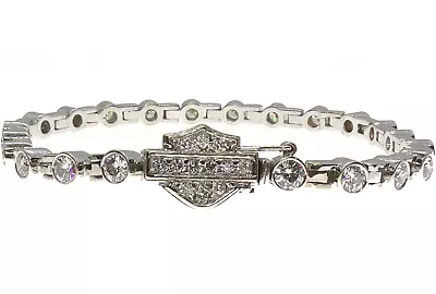 Syd Curtis Harley Davidson 14k White Gold 5.0ctw Diamond Bracelet FZ • $3497.99