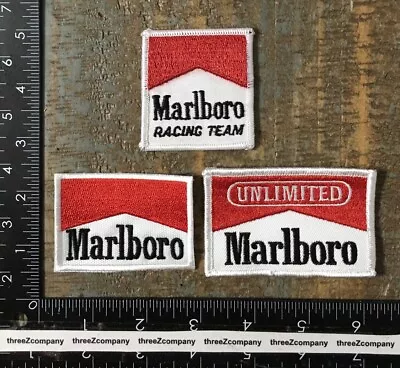 Lot Of 3 Vintage MARLBORO Cigarettes Racing Team Logo Sew-On Patches F1 • $41.60