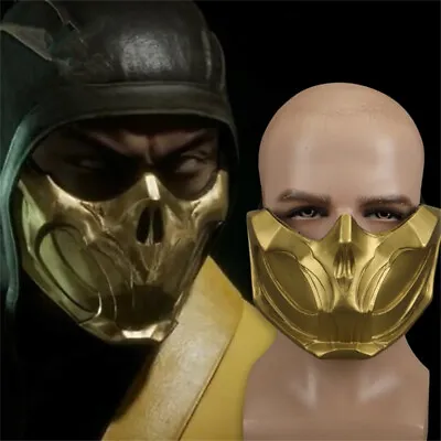 Mortal Kombat MK11 Scorpion Mask Cosplay Costume PVC Prop Replica Halloween New • $33.80