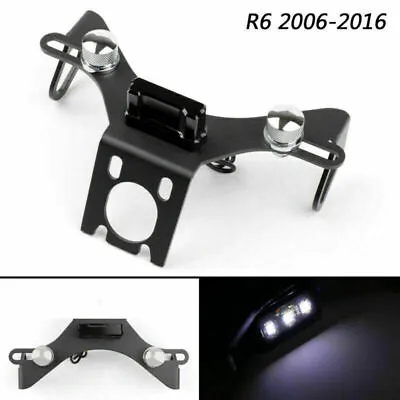 Motor CNC License Plate Bracket Number Holder Plate Fit For Yamaha YZF R6 06-16 • $39.89