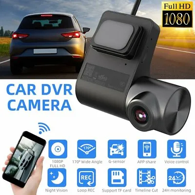 $32.69 • Buy HD 1080P WIFI Dash Cam Car DVR Mini Camera Loop Video Recorder Night Vision