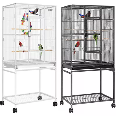 53.6''H Large Parrotlet Parakeet Finch Rolling Canary Cage Bird Cage With Stand • $79.99