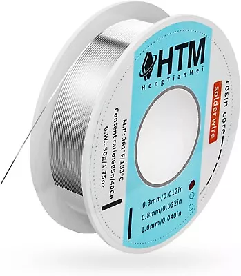 Tin Lead 63/37 Rosin Core Low Temp Solder Wire For Electronics Components And • $15.99