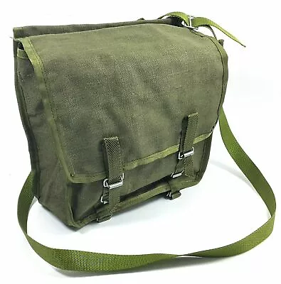 Vintage Military Canvas Shoulder Bag Surplus Od Green Pouch Backpack Polish Army • $19