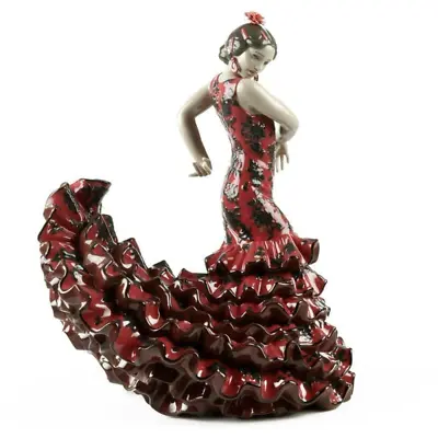 Lladro Flamenco Flair Red Figurine 01008765 • $6730