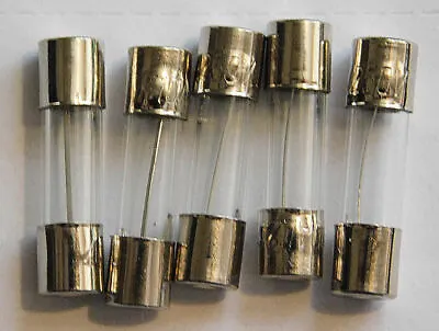 (5) 2A T2A 250V 5X20mm  (3/16  X 3/4 ) SLOW BLOW Glass Fuse - Fast USA Shipping • $6.95