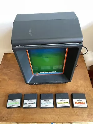 Vectrex Arcade Game System HP 3000 Tested Works Great! + 5 Games • $599.95