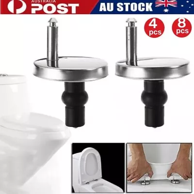 Universal Top Fixing Quick Release Toilet Seat Fixings For WC Toilet Blind Holes • $29.99