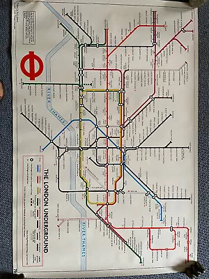 1978 London Underground Tube Map Jubilee Line Under Construction • £60