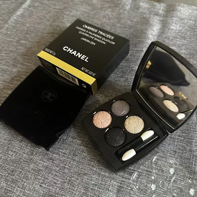 CHANEL Ombres Tracees In JARDIN ZEN Quadra Eyeshadow Palette Makeup Cosmetics • $79