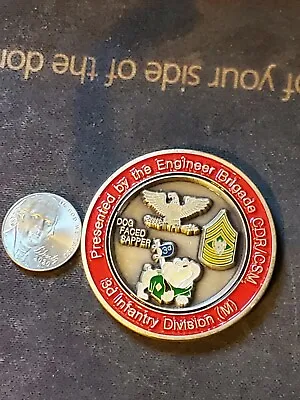 $39.99 • Buy US Army 3rd Infantry Division Engineer Brigade Marne Sappers Challenge Coin