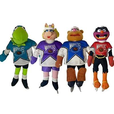 1995 McDonalds NHL Hockey Miss Piggy Kermit Fozzie Animal Muppets Plush Doll Set • $45