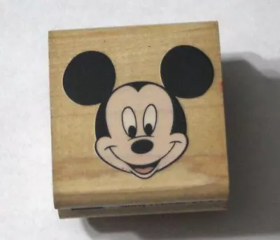 Mickey Mouse Face Rubber Stamp 375C Mickey's Portrait Rubber Stampede Disney • $11.99