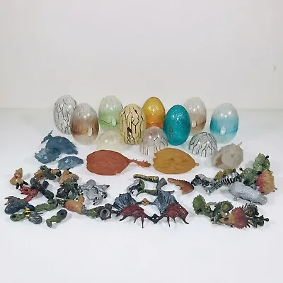 Rare Mega Bloks Dragons + Dinosaurs Battle Plasma Action Figures Bundle + Eggs • £19.99