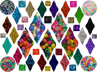 £1.39 • Buy SALE 🌟 3 For 2 🌟 100 Pony Beads 9x6mm Barrel Shape  For Craft, Jewellery, Etc.