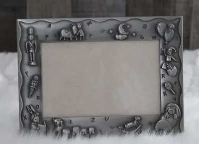 Malden Baby Picture Frame Metal Pewter NURSERY Theme 5.5 X 3.5 Pic NEW MOM GIFT • $10.88