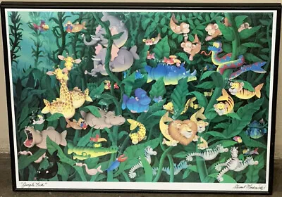 Stewart Moskowitz Jungle Fish FRAMED 22  X 16  Vintage Aquarium Print Mounted • $139.49