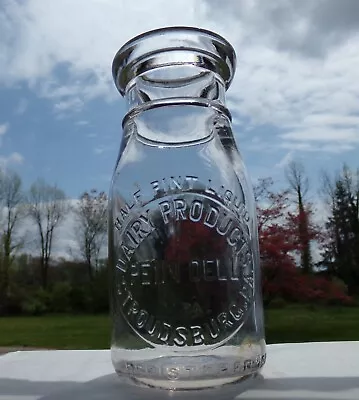 DAIRY PRODUCTS PENN DELL STROUDSBURG PA. 1/2 Pint Milk Bottle • $9.99