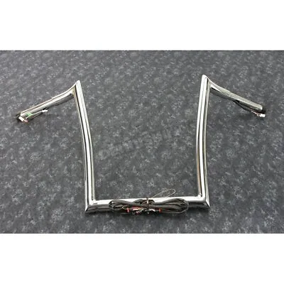 Paul Yaffe Chrome Pre-Wired 14 In. Monkey Bar Handlebar - OEMPW-15L-14-C • $649.95