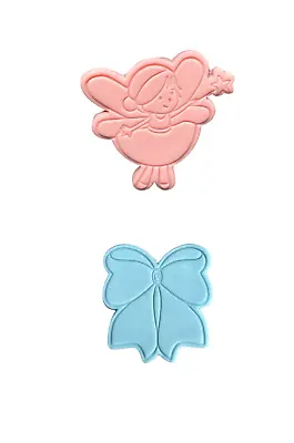 Fairy Cookie Cutter Stamp Mushroom Bow Girls Birthday • $9.75