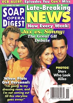 SOAP OPERA DIGEST April 15 1997 Ingo Rademacher Vanessa Marcil Maurice Benard • $20