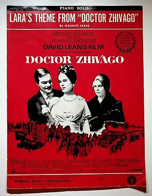 Doctor Zhivago Lara's Theme Piano Solo Maurice Jarre Sheet Music • $10.46