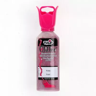 Tulip Glitter Ruby Dimensional Fabric Paint 37ml 65114 • £5.99