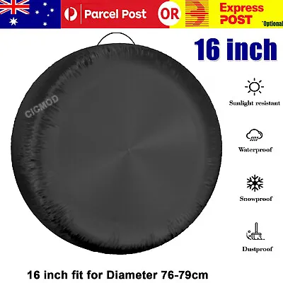 16inch Spare Tire Cover Waterproof Wheel Tyre Cover Black For RV Auto Truck Car • $17.09