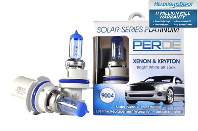 PERDE Solar Series Platinum 9004 Xenon-Enhanced Halogen Bulbs Left Right Pair • $30.44