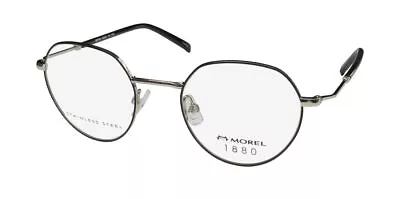 New Marius Morel 1880 60074m Eyewear France Metal & Plastic Black Ng10 Round • $44.95