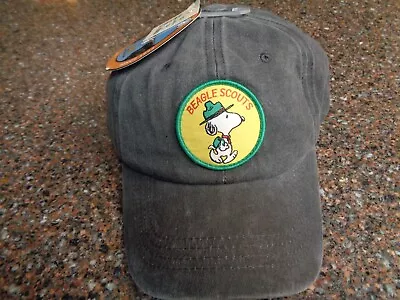 Aeropostale X Camp Snoopy Beagle Scouts Hat Snapback Gray OS Adjust Peanuts NWT • $33.75