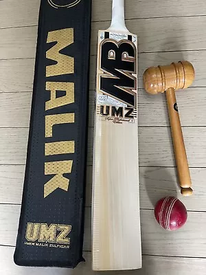 MB Malik UMZ Super Professional Garde 1 English Willow Cricket Bat • £300