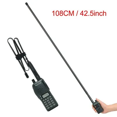 For Baofeng UV5R/UV-9R Plus New Foldings Antenna Extendeds Double Sections 20W • $21.47