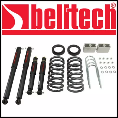 Belltech 2-3  Front 3  Rear Lowering Kit W/Shocks 94-04 Chevy S10/S15 Ext Cab V6 • $460