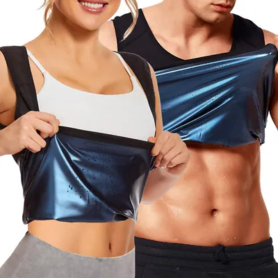 $24.99 • Buy Women & Men Sweat Shaper Premium Workout Tank Top Slimming Polymer Sauna Vest AU