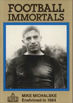 1985-88 Football Immortals #82 Mike Michalske • $2