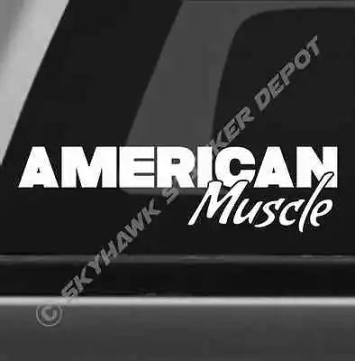American Muscle Vinyl Bumper Sticker Decal Big Block Engine Diesel Car  • $4.95