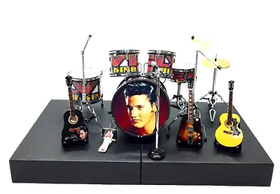 Elvis Presley Mini Instrument Accurate Reproduction Of Guitars & Ludwig Drums • $43.95